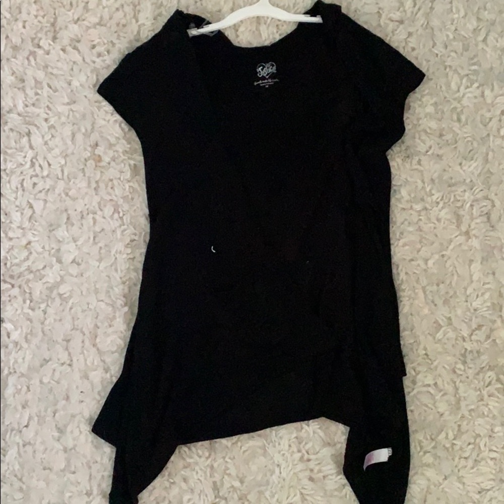 Short Sleeve Black Cardigan